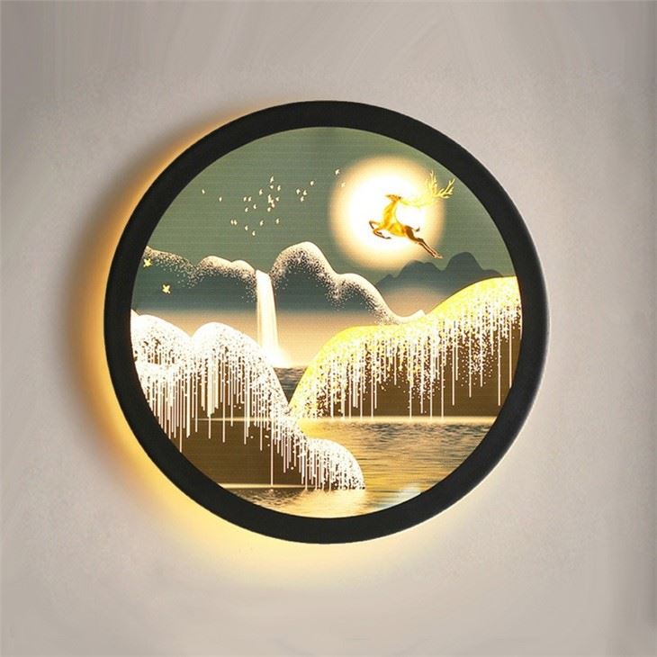 LED Dimmable Moon Wall Lamp