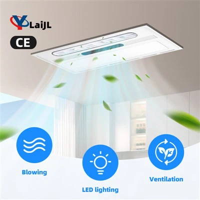 Bathroom Ceiling LED Light Exhaust Fan With Blowing Function