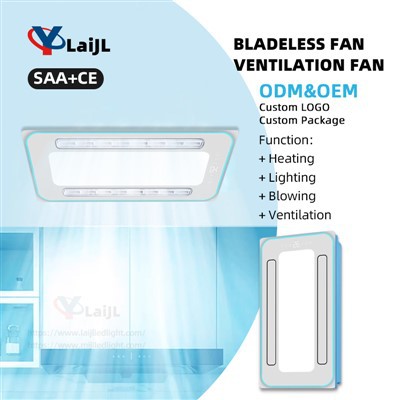 Kitchen LED Bladeless Fan Ventilation Fan